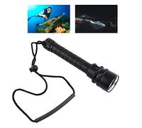 DEWIN Linterna Submarina, 8000LM Linterna SubMarina de Buceo de 100M 3 X T6 LED Linterna de Buceo con Correa de Mano