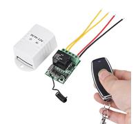 DEWIN Mando Distancia Garaje, Emisor Receptor Inalambrico DC 4V 5V 6V 7.4V 9V 12V Relé Inalámbrico Control Remoto Un Transmisor de Receptor de Interruptor de Llave