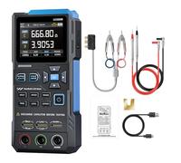 DEWIN Medidor Digital LCR ESR Portátil Puente Tester para Resistencia Capacitancia Inductancia Medición, Medidor LCR con Identificación Automática, Registro de Datos y Eliminación de no Linealidad