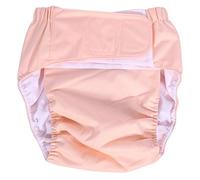 DEWIN Pañales para Adultos,Ajustable Braga Pañal Adulto Pañales de Tela Reutilizables para Adultos Protector Pañal Adulto Reutilizable,Doble Protección Incontinencia(Rosa)