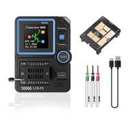 DEWIN Probador de Transistores,LCR-P1 Transistor Tester Medidor de Transistores Multifuncional con Pantalla a Color para Componentes Electrónicos de Capacitancia, Resistencia