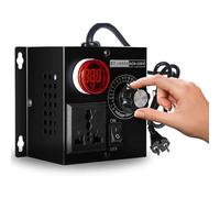 DEWIN Regulador de Voltaje,220VAC 4000W Regulador de Velocidad Ajustable SCR Controlador de Velocidad AC220V Reductor Dde Luz (EU Plug)