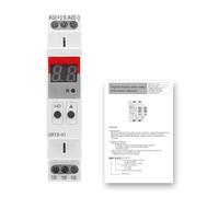 DEWIN Relé de Tiempo multifunción GRT8-X1, relé de retardo de Tiempo, 20 Modos de retardo, Rango de retardo Ultra Amplio de 0,1 S a 99 días(AC/DC 12V-240V)