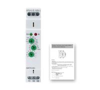 DEWIN Rele Temporizador 220V, Relé de Tiempo Retardo AC/DC 24V-240V Relé de Tiempo de Ferrocarril DIN con 10 Funciones de Retraso, para Equipos Industriales, Control de Iluminación, GRT6-B1