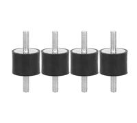 DEWIN Silentblock,4pcs Silentblock Goma M6 Soportes de Bobina de Goma antivibraciones M6 para Car Boat Bobbins (VV25*20 M6*18)