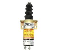 DEWIN Solenoide de Apagado, Solenoide de Apagado de Combustible Carcasa de Acero de 12V Kit de Reemplazo del Solenoide de Parada del Motor 1504-12C2U1B1S1