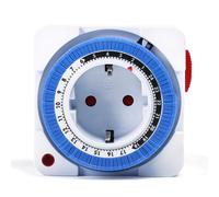 DEWIN Temporizador Enchufe, Enchufe Temporizador Programable 24 Hours 96 Segmentos de Conmutación Interruptor de Enchufe Mecánico Programable 16A AC 230V