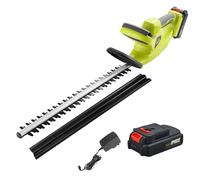 DEWINNER Cortasetos inalámbricos de 20 V, Doble Interruptor y Doble asa, con batería de Litio de 2,0 Ah y Cargador, 65 cm Hoja asimétrica