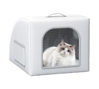 Dewireaey Almacenaje refrigerado para gatos en días calurosos, almacenamiento refrigerador plegable para gatos y perros - Refugio portátil para mascotas con cojín de refrigeración y cama acolchada