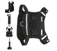 Dewireaey Arnés para Perro con Montura para Cámara | Ajustable con Base De Montaje,Portacámara para Correa Pechera Perros | para Exterior, Viaje, Deportes, Fotografía, Caminata Y