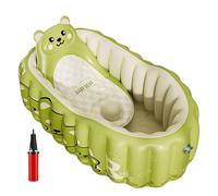 Dewireaey Bañera Inflable Para Bebé, Bañera Inflable De Viaje Para Bebés Y Niños Pequeños, Piscina Plegable De Ducha Y Accesorios Para Viajes Camping Playa Casa Fiesta Niños