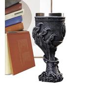 Dewireaey Copa de vino gótica - Copa medieval con garra de dragón 3D - Vaso versátil estilo retro para fiestas