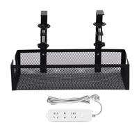 Dewireaey de gestión de Cables para Debajo del Escritorio, Organizador de Cables de Acero al Carbono, Organizador de Cables Debajo de la Mesa, para el hogar, Oficina, Estudio, Cocina, Interior