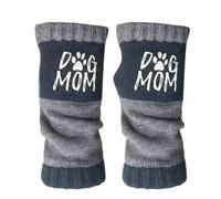 Dewireaey Guantes de invierno térmicos sin dedos, guantes de punto de invierno con pantalla táctil, cálidos y elásticos, para conducir, equitación, senderismo, trabajo y patinaje