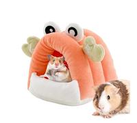 Dewireaey Hámster escondite - Casa de hámster de peluche, casita en forma de cangrejo para, ratones, conejos y chinchillas en habitaciones de animales y áreas de juego