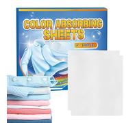 Dewireaey Hojas Atrapacolores - Absorbentes de Tintes para Evitar Desprendimiento de Color - 100 Unidades Almohadillas Absorbentes de Tinte Suministros para Lavar Ropa para Hogar Viaje Hotel