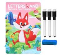 Dewireaey Juego De Cartas para Control del Lápiz - Láminas Educativas Tempranas para Caligrafía Infantil,Libro Interactivo para Aprender A Escribir Divertido Y Desarrollo De Habilidades Niños Niñas