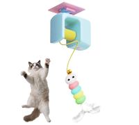 Dewireaey Juguete automático para gatos, juguete móvil automático | Juego interactivo para gatos suspendible para simulación de caza movimiento suelo juego plano gatito entrenamiento