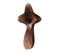 Dewireaey Madera de Oración | Amuleto de Madera con Corazón Hueco para Oraciones | Recuerdo Religioso para Decoración del Hogar, Ocasiones Familiares, Sueño y Reflexión Personal