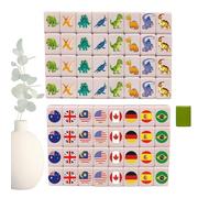 Dewireaey Mahjong Steines - Juguete clásico ligero de mahjong, juego de mahjong con diseño de bandera nacional, para hombres, mujeres, adolescentes, hijas, familia, amigos, escuela, vacaciones, noches