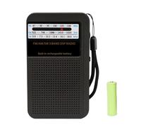 Dewireaey Radio FM Portátil | Pequeño Radio FM para Casa y Exteriores | Portátil Compacto y Sin Ruido con Alerta Meteorológica para Senderismo y Escalada