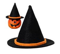 Dewireaey Sombreros De Bruja Halloween | Halloween Bonitos | Pequeño Ornamento Artesanal Tapón Para Botellas Decorativo Para Habitación Estantería Lámpara Mesilla Noche