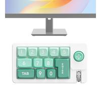 Dewireaey Teclado Programable - Tecl. Mecánico para Edición - Teclado Numérico Compacto con Joystick Intercambiable en Caliente para Escritura, Producción Musical, Trading y Juegos PC