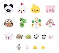 Dewocke 18 Piezas Apliques Bordados de Animales, Parches Termoadhesivos Bordados para Ropa Infantil, Parches termoadhesivos para Niños, para Jeans Vestidos Chaquetas Mochilas y Sombrero