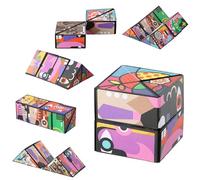 Dewocke Cubo Mágico 3D, Cubo Infinito Transformable, Diseño de Arte Abstracto, Antiestrés Creativo y Juego Educativo, para Niños y Adultos, Estimulante para Potenciar la Creatividad