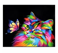 Dewocke Kit de Pintura por Números para Adultos y Niños - Paint by Numbers - Decora tu Casa con Pintura Acrílica - Hobby Creativo para Adultos，Con Colores Acrílicos y 3 Pinceles 40x50cm (Sin Marco)