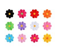 Dewocke Parches Bordados Para Planchar De Margaritas, Set De 12 Piezas Coloridas, Parches Termoadhesivos De Flores Para Ropa, Jeans Y Bolsas, Ideal Para Artesanías Y Bricolaje