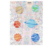 Dewocke Planeta Ventana se Aferra Espacio Pegatinas Anticolisión Ventana Arco Iris Ventana Reutilizable Removibles Adhesivo Prismático Estáticas para Ventana Adhesivos Ventanas Decorativos para Puerta