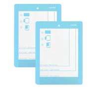 Dewocke Tapete de Corte para Tarjetas, 2 Piezas, Azul, 4.5" x 6.25", Tapete Autoadhesivo Reutilizable para Crear Tarjetas Personalizadas, Compatible con Cricut Joy