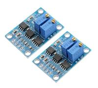 DEWOTHV AD620 Módulo Amplificador de Voltaje 3-12 V CC Microvoltios (μV) Milivoltios (mV) Alta Precisión Ajustable de 1,5 a 10 000 veces Amplificador de Instrumentación de Pequeña Señal (Paquete de 2)