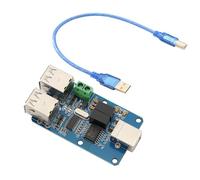 DEWOTHV ADUM3160 Aislador USB de 4 Canales, Módulo de Aislamiento para HUB USB con Protección de Voltaje de 1500V, Sin Controlador y Plug-and-Play, Soporta 12Mbps/1.5Mbps, Compatible con USB 2.0