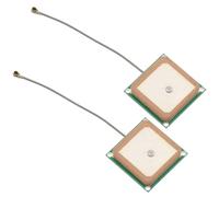 DEWOTHV Antena Activa GPS Alta Ganancia 28 dB Antena Pasiva GPS Integrada Módulo Interno de Conexión Cerámica con Cable El Amplificador Tiene una Baja Figura de Ruido (Paquete de 2)