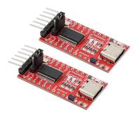 DEWOTHV FT232RL Módulo Adaptador Convertidor USB TTL USB-C a TTL Serie Interfaz Tipo C de 3,3 V y 5 V para Arduino(Paquete de 2)