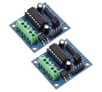 DEWOTHV L293D Placa de controlador de motor Mini shield de controlador de motor de 4 canales CC 4,5-25 V Módulo de placa de expansión para Arduino (Paquete de 2)