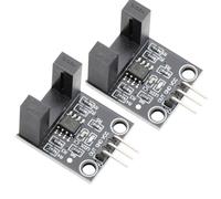 DEWOTHV LM393 Sensor Fotoeléctrico de Correlación CC 5 V Cuerpo Ancho Módulo Sensor de Velocidad del Motor Sensor Contador Infrarrojo Inverso (Paquete de 2)