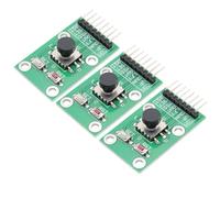 DEWOTHV Módulo de botones de navegación de cinco direcciones Tamaño compacto Joystick 5D Teclado independiente Interruptores Cinco salidas independientes para MCU AVR para Arduino (Paquete de 3)