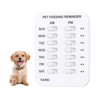 Dewppxi Did You Feed the Cat Tracker, recordatorio magnético de alimentación de mascotas para perros y gatos, rastreador de tabla de alimentación de mascotas, calcomanía de recordatorio magnético