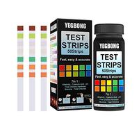 DEWU 50 Pool and SPA Test Strips - Hot Tub Test Strips, Quick and Accurate Pool Test Strips, 7-in-1 Pool Test Kit, 50 Bromine, pH, Hardness and Chlorine Water Test Strips with Ebook