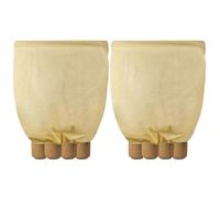 DEWUR Saco de yute para plantas de 80 g/m², protección invernal, protección contra heladas, para palmeras, tomates, limoneros, adelfas, palmeras de cáñamo, 2 unidades (140 x 200 cm)