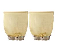 DEWUR Saco de yute para plantas de 80 g/m², protección invernal, protección contra heladas, para palmeras, tomates, limoneros, adelfas, palmeras de cáñamo, 2 unidades (200 x 240 cm)