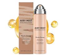 Dewy Finish Foundation, Lightweight Facial Base, Face Concealer with Hydration Feature, Long Wear Liquid Foundation Makeup, Cosmetic Product with Elegant Style, Beauty Care for Party Events