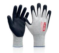 DEX FIT FN330E Guantes Antiestáticos ESD, Certificado EN16350, Calibre 15 Nylon Spandex 3D, Pantalla Táctil, Espuma de Nitrilo para Electrónica, PC Building; Gris M 3 Par