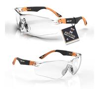DEX FIT SG210 Gafas de Seguridad; Protección Ocular Z87, 3x Resistentes a la Niebla y a los Arañazos, Ajustables, para Hombres y Mujeres, con Protección UV