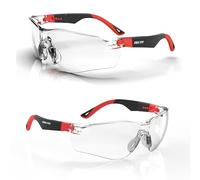 DEX FIT SG210 Gafas de Seguridad; Protección Ocular Z87, Resistentes a la Niebla y a los Arañazos, Ajustables, para Hombres y Mujeres, con Protección UV