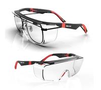 DEX FIT SG210 OTG Gafas de Trabajo para Usuarios con Gafas; Protección Ocular Z87, Resistentes a la Niebla y a los Arañazos, Ajustables, para Hombres y Mujeres, con Protección UV