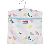 Dexam Little Birds-Bolsa para Pinzas, Algodón, Piedra, 1 x 30 x 33.5 cm